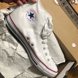 White Hightop Converse